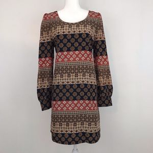 🔥Closing Sale🔥 Patterned Long Sleeve Dress